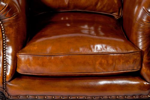 fig 8. A Wonderful Pair of Antique Leather Armchairs