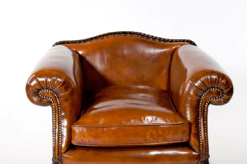 fig 10. A Wonderful Pair of Antique Leather Armchairs