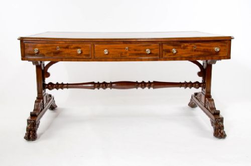 fig 7. Fine Regency Mahogany Partners Writing Table