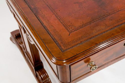 fig 8. Fine Regency Mahogany Partners Writing Table