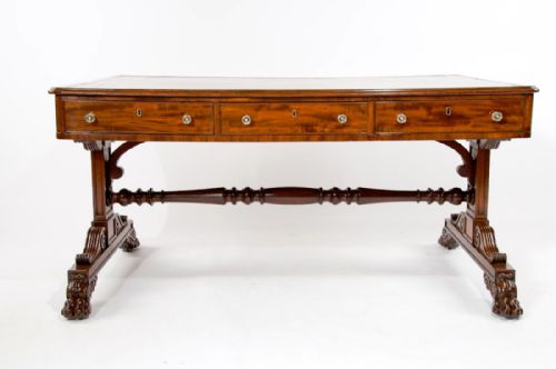 fig 10. Fine Regency Mahogany Partners Writing Table