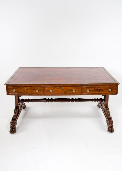 fig 11. Fine Regency Mahogany Partners Writing Table