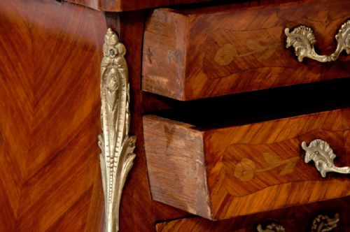 fig 8. Stunning Pair of Antique Shaped Bedside Chests