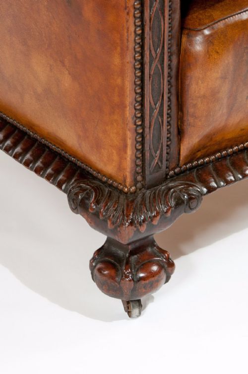 fig 10. A Exceptional Pair of Victorian Leather Armchairs