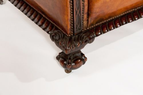 fig 4. Fine Quality Victorian Leather Couch Sofa