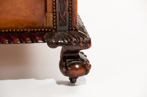 fig 5. Fine Quality Victorian Leather Couch Sofa