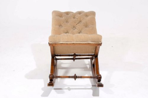 fig 6. Fine Antique Rocking Gout Stool