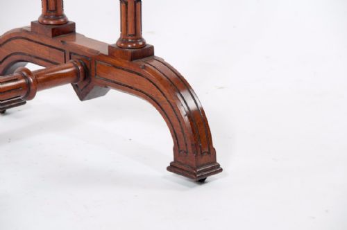 fig 2. Fine 19th Century Gillows Burr Walnut Writing Table