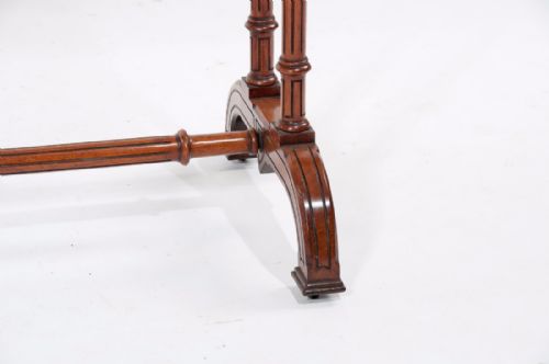 fig 5. Fine 19th Century Gillows Burr Walnut Writing Table