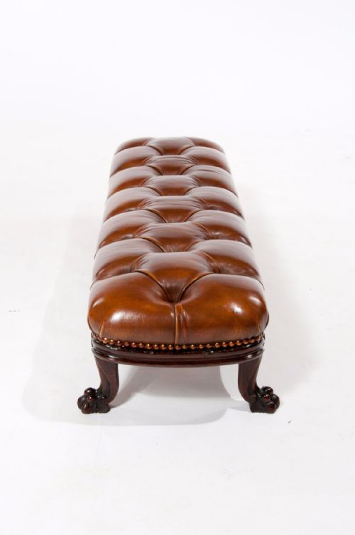 fig 2. William IV Rosewood Leathered Footstool