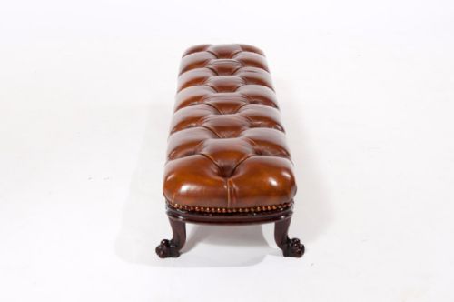 fig 7. William IV Rosewood Leathered Footstool
