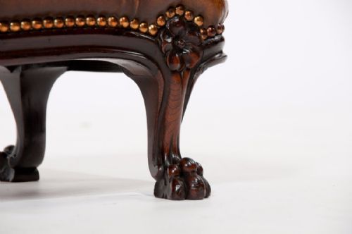 fig 8. William IV Rosewood Leathered Footstool