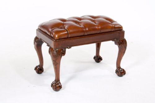 fig 2. Antique Howard and Sons Walnut Stool