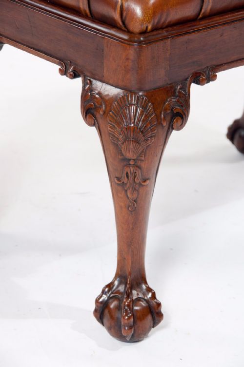 fig 3. Antique Howard and Sons Walnut Stool