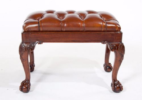 fig 4. Antique Howard and Sons Walnut Stool