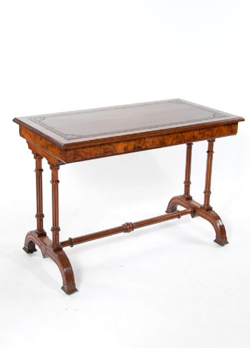 Fine 19th Century Gillows Burr Walnut Writing Table