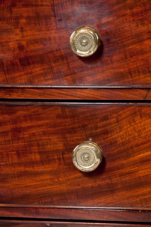 fig 8. George III Mahogany Bow Chest of Drawers