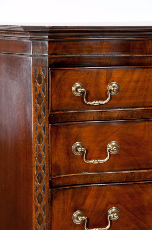 fig 5. Quality Serpentine Mahogany Chest On Chest