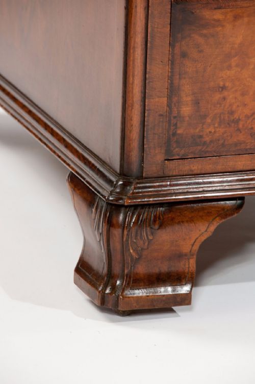 fig 5. Superb Antique Burr Walnut Pedestal Desk