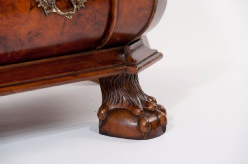 fig 6. A Quality Burr Walnut Bombay Display Cabinet