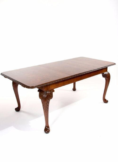 fig 1. A Quality Walnut Dining Table and 8 Chair Set