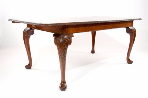 fig 3. A Quality Burr Walnut Extending Dining Table