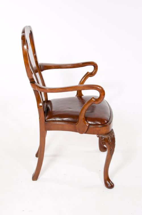 fig 9. Fine Set of 8 Burr Walnut QA Dining Chairs