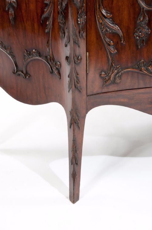 fig 2. EXQUISITE 19TH CENTURY CARVED BOMBE CABINET