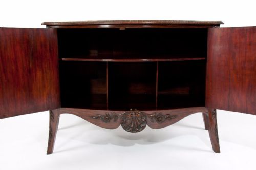 fig 5. EXQUISITE 19TH CENTURY CARVED BOMBE CABINET