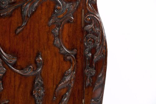 fig 6. EXQUISITE 19TH CENTURY CARVED BOMBE CABINET