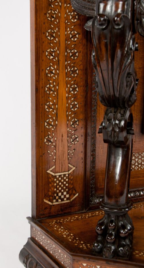 fig 6. An Exceptional Italian Walnut Inlaid Cabinet
