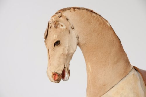 fig 5. Antique Victorian Rocking Horse on Oak Base