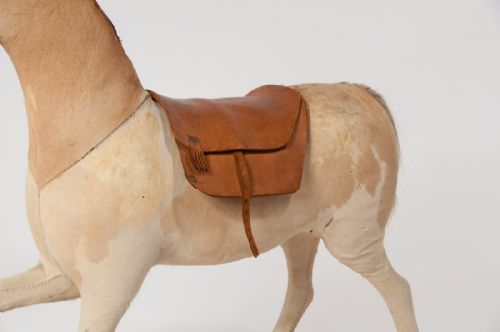 fig 7. Antique Victorian Rocking Horse on Oak Base