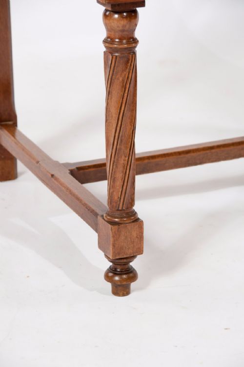 fig 2. Fine Pair of Antique Walnut Gothic Armchairs