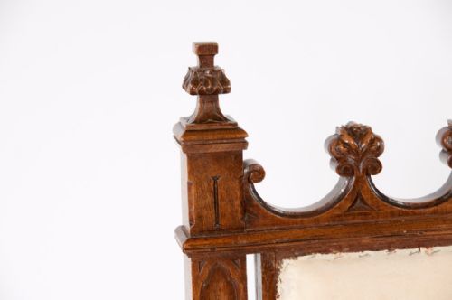 fig 10. Fine Pair of Antique Walnut Gothic Armchairs
