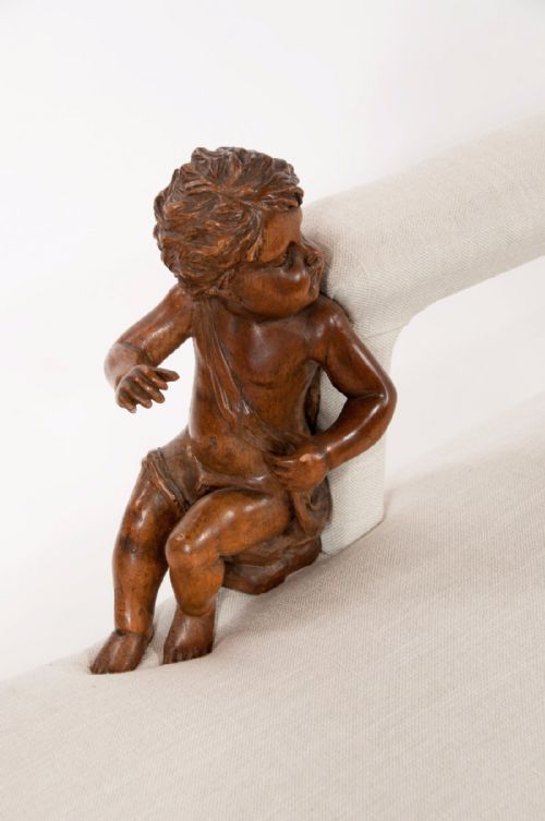 fig 5. Stunning 19th Century Walnut Italian Chaise Longue
