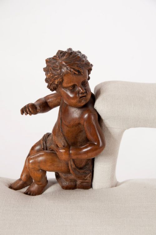 fig 6. Stunning 19th Century Walnut Italian Chaise Longue