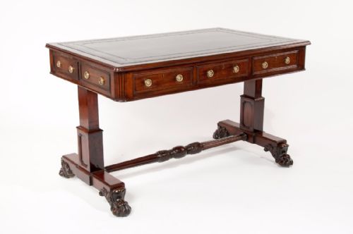 fig 1. Fine Regency Mahogany Partners Writing Table