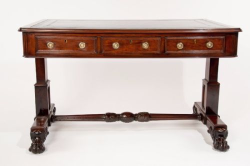 fig 8. Fine Regency Mahogany Partners Writing Table