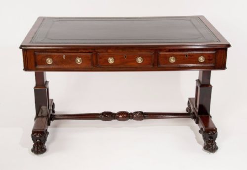 fig 11. Fine Regency Mahogany Partners Writing Table