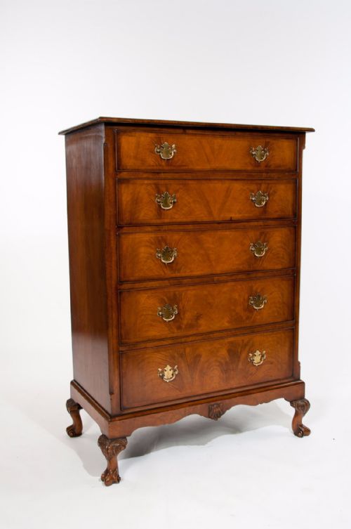 fig 4. A Good Antique Walnut Tall Chest of Drawers