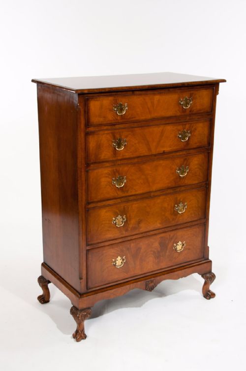 fig 8. A Good Antique Walnut Tall Chest of Drawers