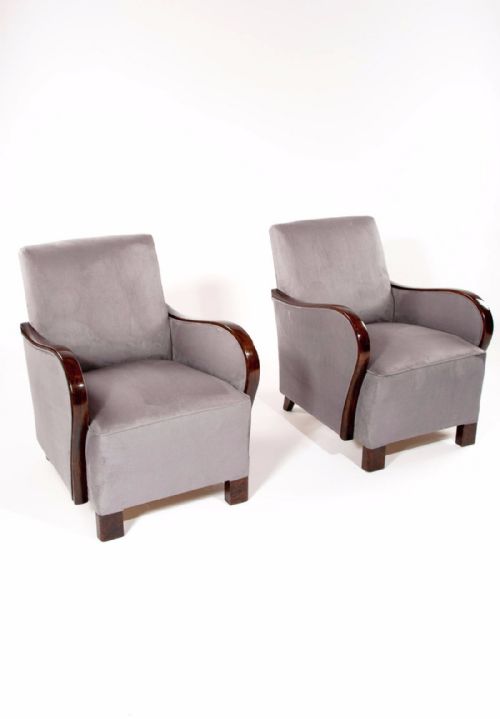 A Good Pair of Art Deco Armchairs
