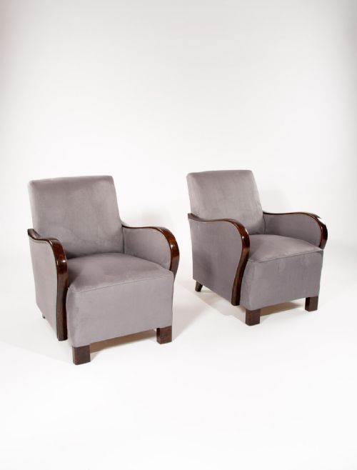 fig 2. A Good Pair of Art Deco Armchairs