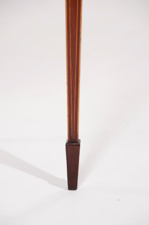 fig 5. Fine Georgian Mahogany Inlaid Serpentine Table