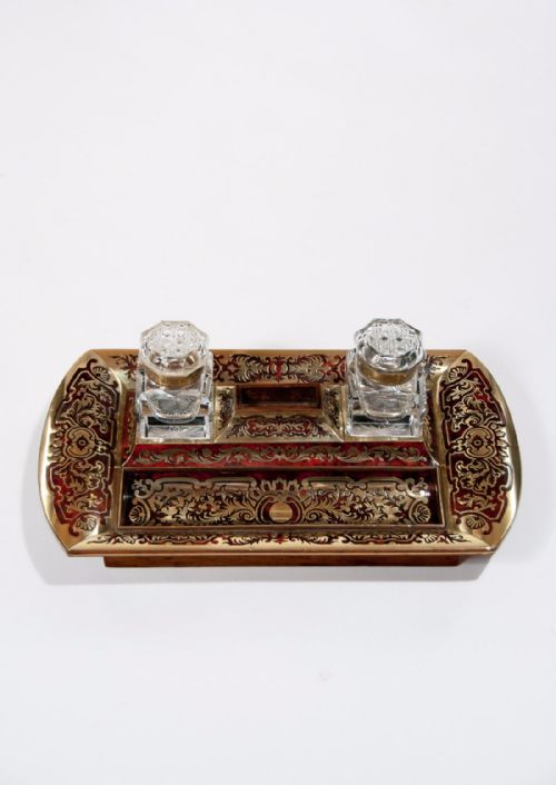 fig 1. Exceptional Quality French Boulle Inkstand