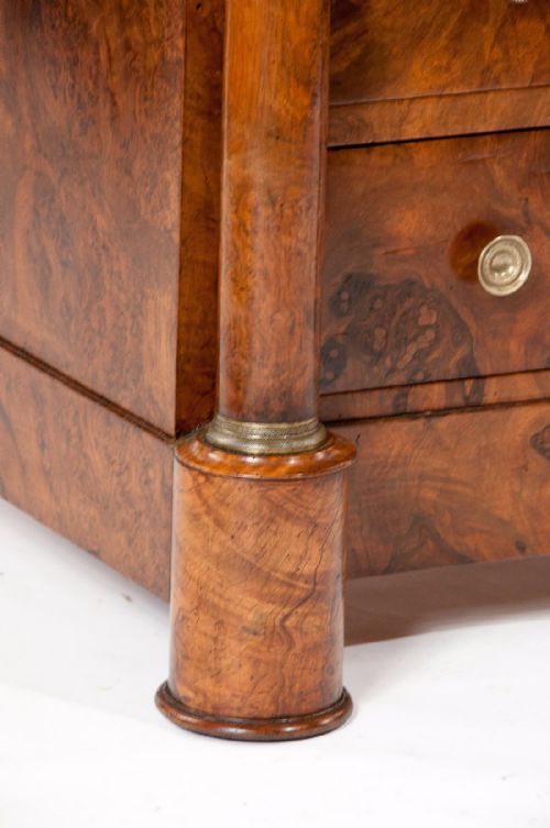 fig 4. A Fine 19Th Century Burr Walnut Empire Commode