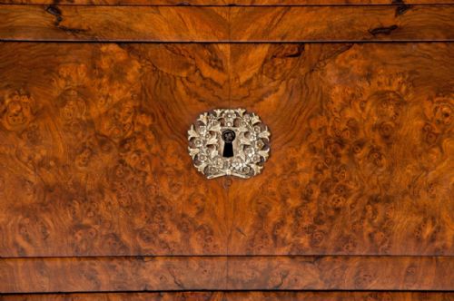 fig 10. A Fine 19Th Century Burr Walnut Empire Commode