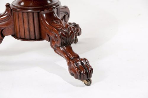 fig 3. Quality Antique Mahogany Marble Top Gueridon
