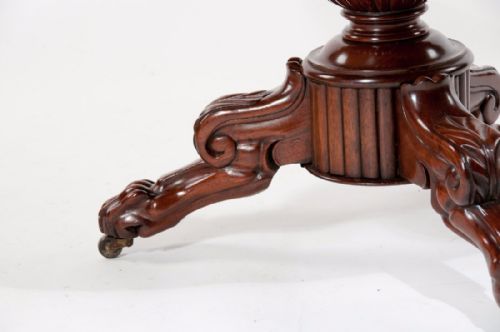 fig 6. Quality Antique Mahogany Marble Top Gueridon
